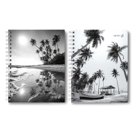 Блокнот А5 7БЦ гребень  96л "Сквозь солнечные очки" кл., мат.лам.