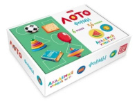 Лото детское "Формы" 36 фишек, 6 полей, в коробке