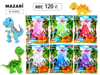 Слайм 120гр "Динозавры" 6диз.