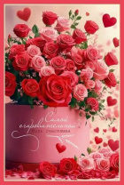 Открытка А5 "Самой очаровательной. Будь счастлива"