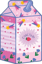 Открытка фигурная А5 "Счастья"