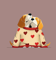 Открытка 12*13см "Собачки"