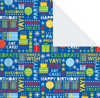 Бумага упаковочная 50*70см "Birthday Delight"