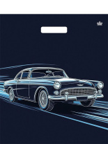 Пакет 45*38см (55мк) с вырубной укрепл. ручкой "Движение" Ламинат