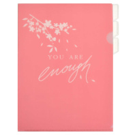 Папка уголок 4-х уровн. А4 (220*310мм) "Нежный коралловый"