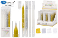 Набор гелевых ручек Basir  3 цв., золото, серебро, белый, 0,8мм