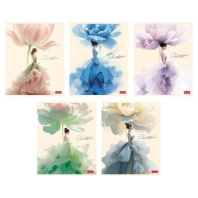 Тетрадь А5 48л кл. Hatber "Charm" 5 диз.в блоке, софт-тач