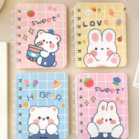 Блокнот 100*85мм гребень  80л "Зверята" лин. ассорти дизайнов