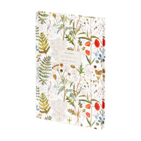 Блокнот А5 7БЦ  80л "Flora. Луговые травы" клетка, мат. лам.