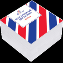 Блок бумаги для записи  (90*90*50мм) белый, непроклеенный,  60г/м2, белизна 70%