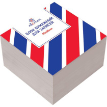 Блок бумаги для записи  (90*90*50мм) белый, непроклеенный,  70г/м2 белизна 70%