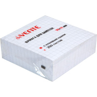 Бумага с липким краем (76*76мм)  250л, белая в КЛЕТКУ