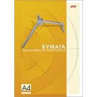 Миллиметровка, альбом А4 25л, склейка, оранжевая сетка