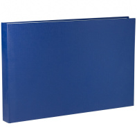 Папка д/дипломных работ А4, без бумаги, без надписи, горизонтальная,  синяя