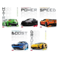 Тетрадь А5 48л кл. Hatber "Street Car" глянц.лам., 5диз.в блоке