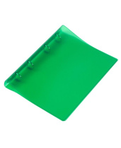Папка на кольцах (без блока) А5 ДПС, зелёная, ПВХ, гибкая