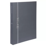 Тетрадь  А4  80л кл. на кольцах Hatber "NEWtone PASTEL. Серый агат" софт-тач