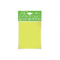 Бумага цв. А6 10л. тонированная, офсет., двусторон., пл. 120 гр/м2 "Лимонный"