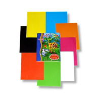 Картон цв. А4  8цв.  8л. мелов., одностор., пл. 200 гр/м2 "Джунгли"