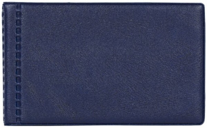 Визитница к/з на  28 визиток, синяя