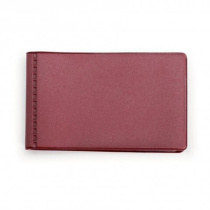 Визитница ПВХ на  28 визиток, бордо