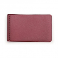 Визитница ПВХ на  28 визиток, бордо