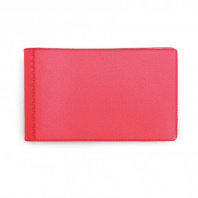 Визитница ПВХ на  28 визиток, красная