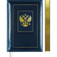 Ежедневник недат. А5 deVENTE  Symbol 272стр., синий, тв.обл.,кожзам., ляссе, 70гр/м2