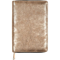 Ежедневник недат. А5 deVENTE  Voyager 320стр., золотой, тв.обл.,кожзам., ляссе, 70гр/м2