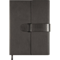 Ежедневник недат. А5 deVENTE Tudor 272стр., черный, тв.обложка, кожзам, карман,2ляссе,70г/м2