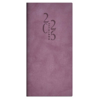 Еженедельник дат. 2026г (80*165мм) 64л., кожзам., мягк.пер. "Тиволи глосс сиреневый" +ПОДАРОК