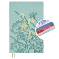 Еженедельник дат. 2026г А6 96л., кожзам., мягк.пер. "Джут мятный"  +ПОДАРОК