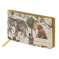 Еженедельник недат. А6  80л., мягк.обл., кож.зам. "Fauna. Звери"