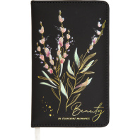 Планинг недат. 100*170мм  80л.,кожзам "Rebecca" черный, 70м/г2