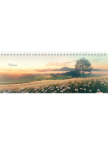 Планинг недат. 105*290мм  56л., 7БЦ гребень "Природное умиротворение" мат.лам., лен