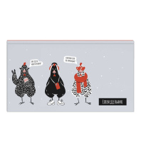 Планинг недат. 171*93мм  64л., 7БЦ "Стильные курочки" мат.лам., выб.УФ-лак