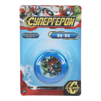 Игрушка Йо-Йо "Супергерои" 6см, свет