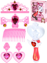 Игровой набор для девочек "Принцесса" гребень, клипсы,палочка
