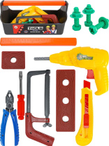 Игровой набор для мальчиков "Юный мастер" 13 предметов, ящик