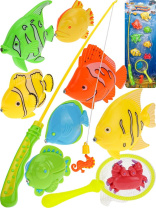 Рыбалка "Рыбка за рыбкой" 9 рыбки, удочка, сачок