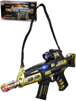 Игрушка автомат 38см "Точная цель" свет, звук, 3*AА не в к-те,в коробке