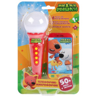 Музыкальный телефон 15см "Ми-ми-мишки" с микрофоном, 50 фраз