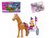 Конструктор пластм. Ausini Карета "Страна Чудес" 44 дет. с лошадью и фигурками