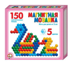Мозаика магнитная шестигранная d20/5, 150шт 3+