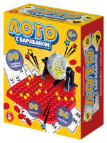 Игра настольная "Лото" с барабаном 4+
