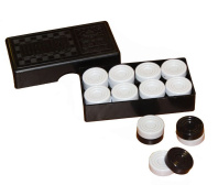 Шашки, пластик без поля, классика 6+