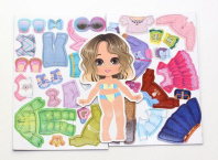 Игра магнитная "Одевашки. Модная девчонка. Ксюша" 37 элементов 3+