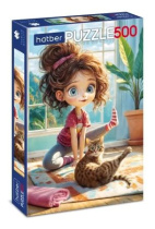 Пазлы  500 элементов  330*480мм.  "Веселая гимнастика" Premium