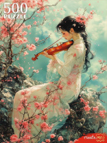 Пазлы  500 элементов  480*330мм. "Мелодия Сакуры"