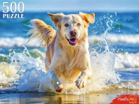 Пазлы  500 элементов  480*330мм. "Щенок на море"